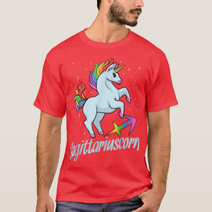 Sagittariuscorn The Sagittarius Unicorn Zodiac Sig T-Shirt