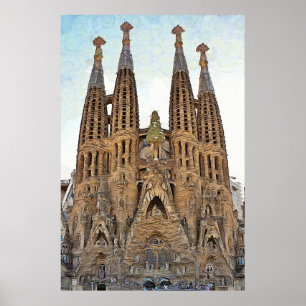 Sagrada Familia. Ansicht 3. Poster