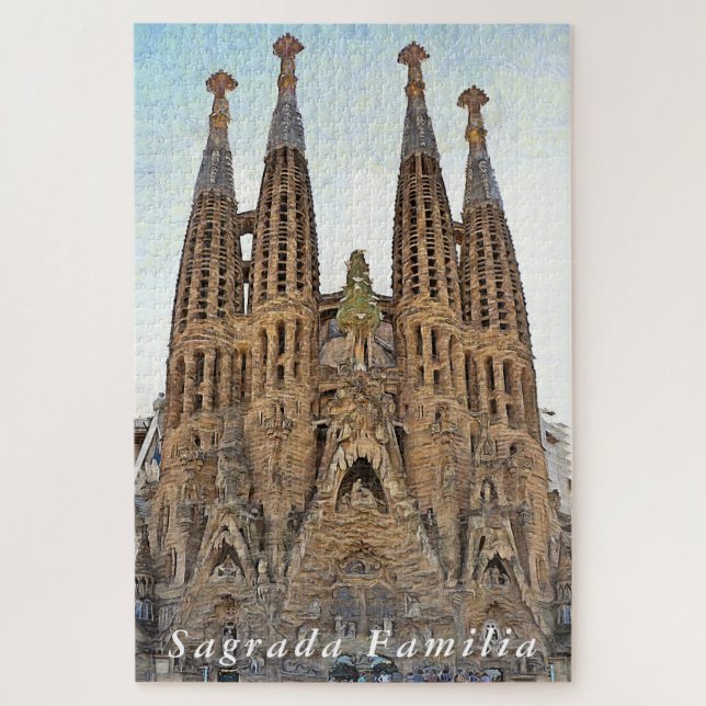 Sagrada Familia. Ansicht 3. Puzzle (Vertikal)