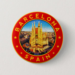 Sagrada Familia Barcelona Button