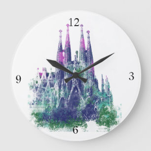 Sagrada Familia Barcelona Große Wanduhr