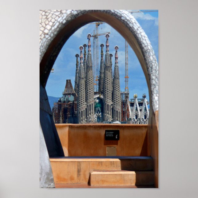 Sagrada Familia Barcelona Katalonien Spanien Poster (Vorne)