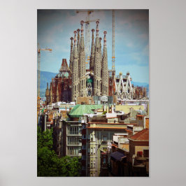 Sagrada Familia Barcelona Katalonien Spanien Poster
