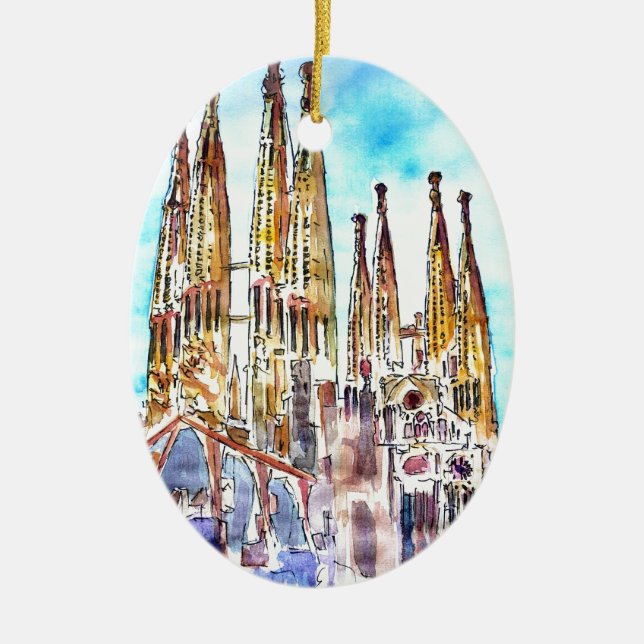 Sagrada Familia Barcelona Keramikornament (Vorne)
