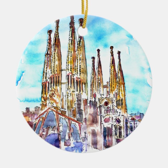 Sagrada Familia Barcelona Keramikornament (Vorne)