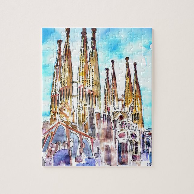 Sagrada Familia Barcelona Puzzle (Vertikal)