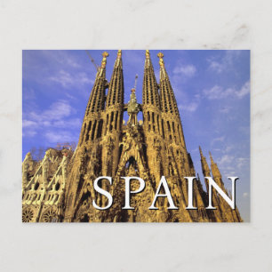Sagrada Familia   Barcelona, Spanien   Danke Postkarte