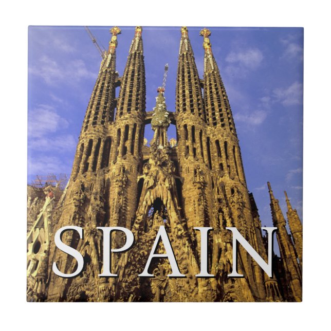 Sagrada Familia | Barcelona, Spanien Fliese (Vorderseite)