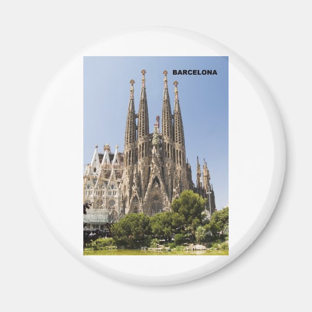 Sagrada Familia Barcelona Spanien Magnet (Vorne)
