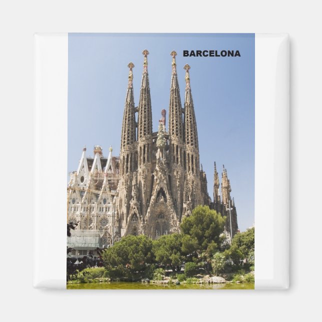 Sagrada Familia Barcelona Spanien Magnet (Vorne)