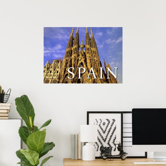 Sagrada Familia | Barcelona, Spanien Poster (Heimbüro)