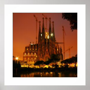 Sagrada Familia, Barcelona - Spanien Poster