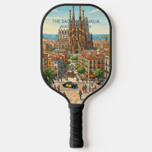Sagrada Familia Barcelona Spanien Reise Kunst Vint Pickleball Schläger