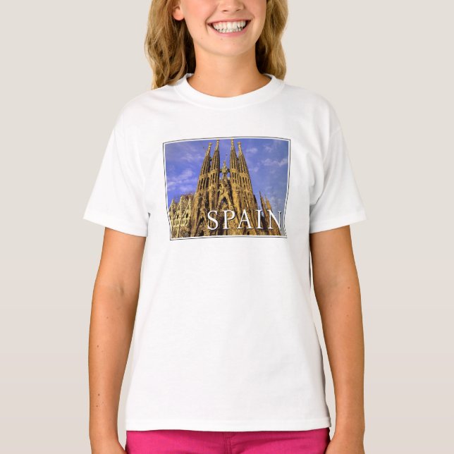 Sagrada Familia | Barcelona, Spanien T-Shirt (Vorderseite)