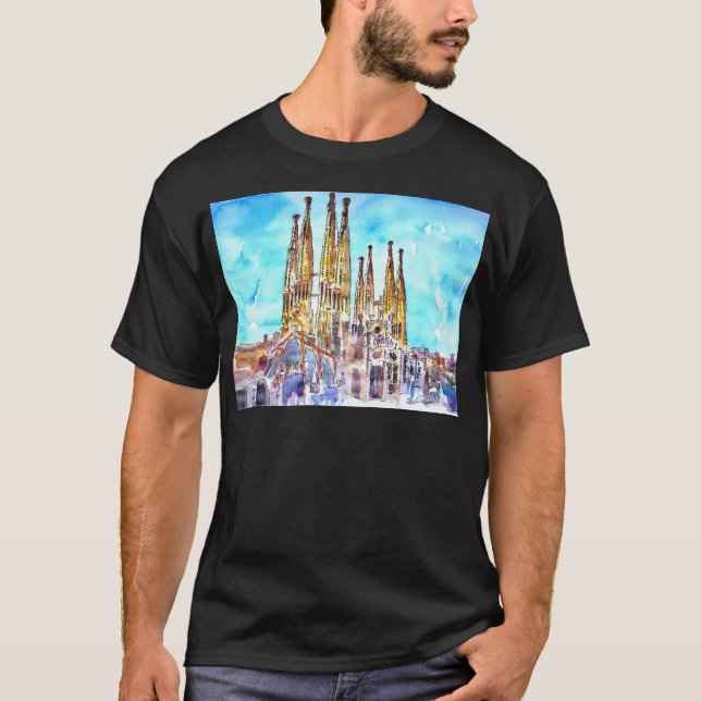Sagrada Familia Barcelona T-Shirt (Vorderseite)
