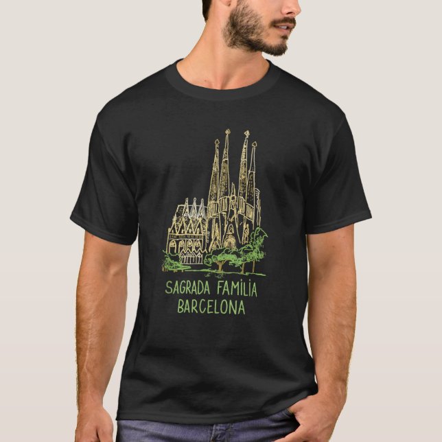 Sagrada Familia Barcelona T-Shirt (Vorderseite)