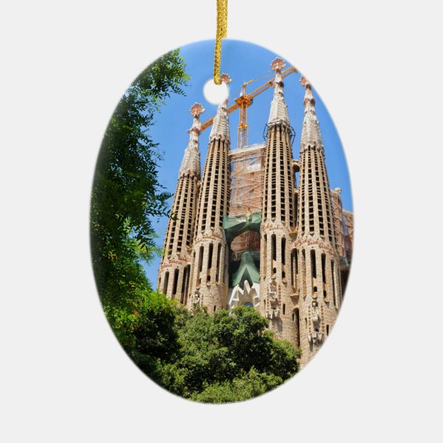 Sagrada Familia in Barcelona, Spanien Keramikornament (Vorne)