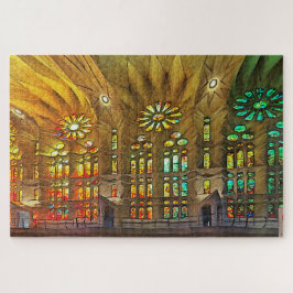 Sagrada Familia. Innenseite. Ansicht 19. Puzzle