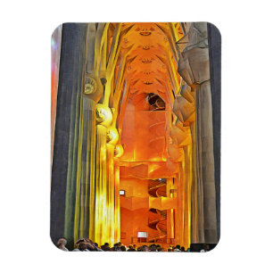 Sagrada Familia. Innenseite. Ansicht 1. Magnet