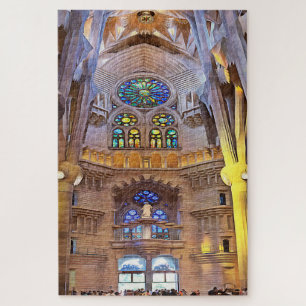 Sagrada Familia. Innenseite. Ansicht 24. Puzzle