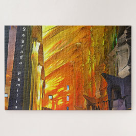 Sagrada Familia. Innenseite. Ansicht 2. Puzzle