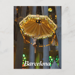 Sagrada Familia. Innenseite Postkarte