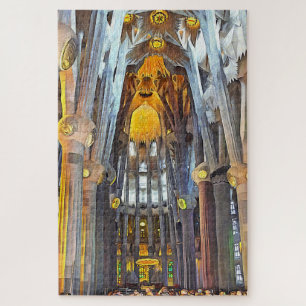 Sagrada Familia. Inneres. Ansicht 15. Puzzle