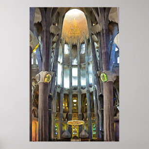 Sagrada Familia. Interior. View 6. Poster