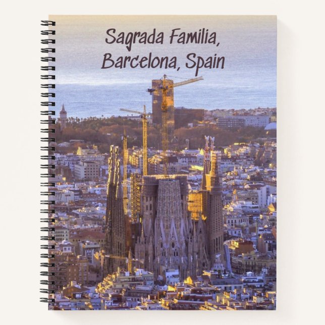 Sagrada Familia Katholische Kirche, Barcelona, Spa Notizbuch (Vorderseite)