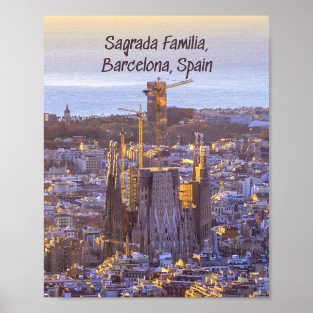 Sagrada Familia Katholische Kirche, Barcelona, Spa Poster (Vorne)