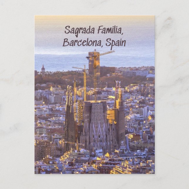 Sagrada Familia Katholische Kirche, Barcelona, Spa Postkarte (Vorderseite)