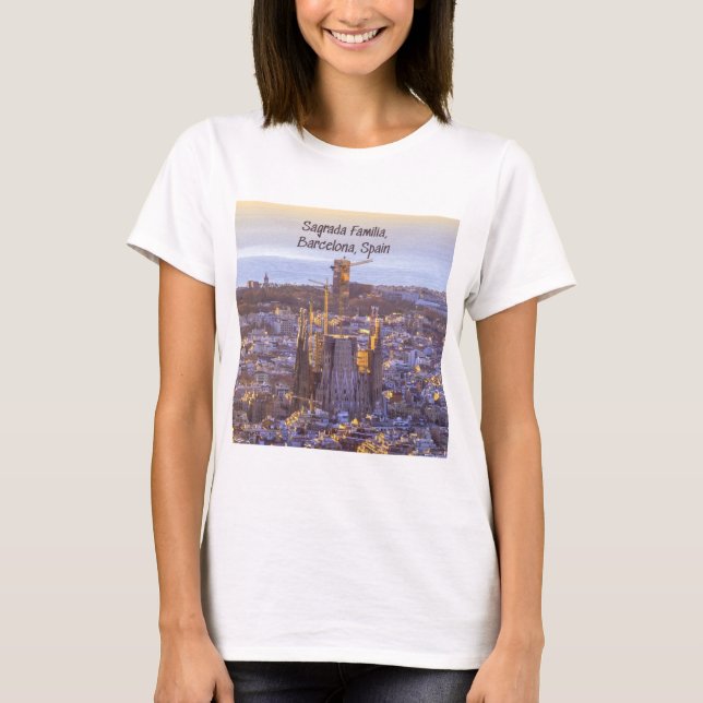 Sagrada Familia Katholische Kirche, Barcelona, Spa T-Shirt (Vorderseite)