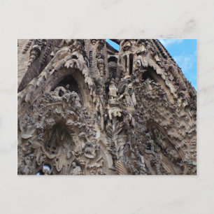 Sagrada Familia, Krippenfassade - Barcelona Foto Postkarte