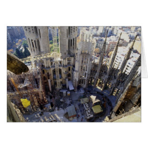 Sagrada familia, Luft, Barcelona, Spanien