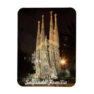 Sagrada Familia nachts Magnet