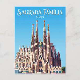 Sagrada Família Spanien Postkarte