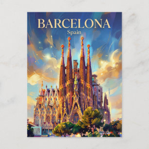 Sagrada Família Spanien Postkarte