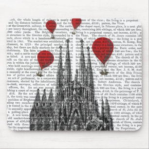 Sagrada Familia und glühende Luft-Ballone Mousepad