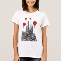 Sagrada Familia und Red Hot Air Balloons 2