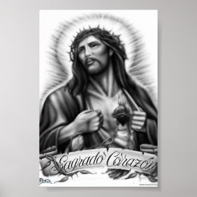 Sagrado Corazón Original Artwork Poster (Vorne)