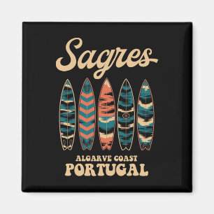 Sagres Algarve Küste Portugal Surfboard Surfen So Magnet