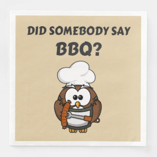 Sagte jemand GRILLEN? Lustige GRILLEN Serviette