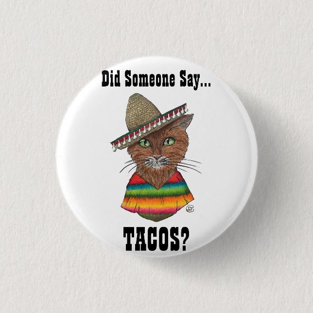 Sagte jemand… Tacos? Knopf Button (Vorderseite)