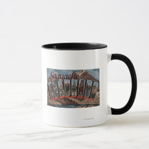 Saguache, Colorado - große Buchstabe-Szenen Tasse