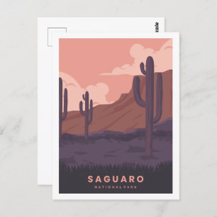 Saguaro Arizona Der Mensch und die Weintrauben Postkarte