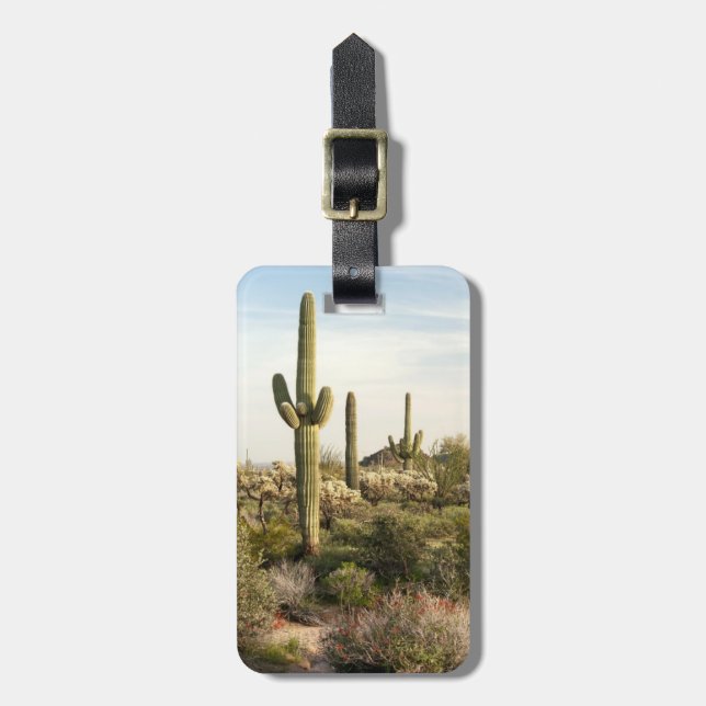 Saguaro Cactus, Arizona, USA Gepäckanhänger (Vorderseite vertikal)