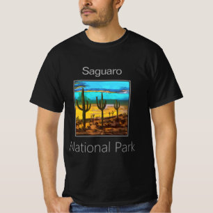 Saguaro Cactus bei Sonnenuntergang, Nationalpark S T-Shirt