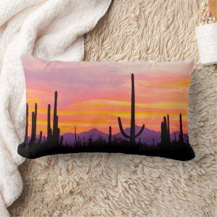Saguaro Cactus Forest at Sunset Lendenkissen