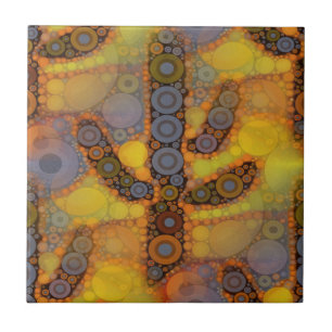 Saguaro Cactus Mosaic Design Fliese