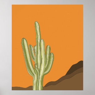 Saguaro Cactus Poster und digitaler Download
